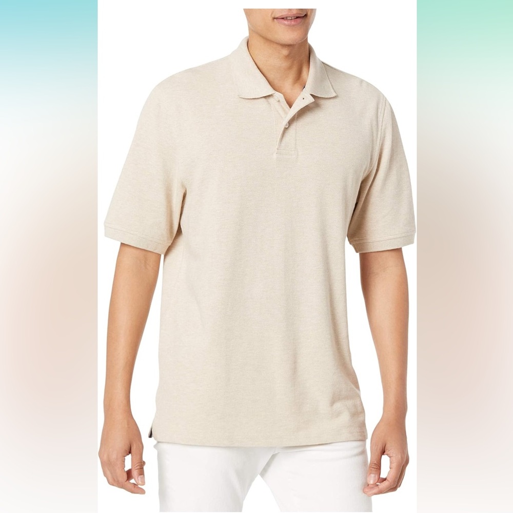 Men's Beige Polo Shirt